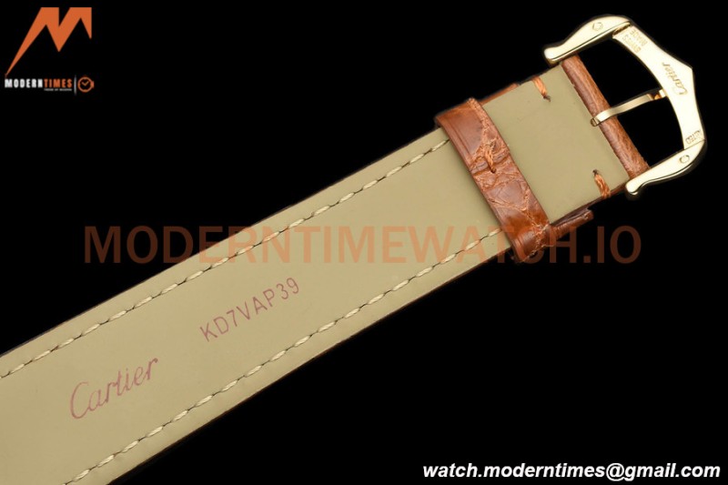 Cartier - Tank Louis Cartier 25.5mm YG/LE White DRF Swiss Qtz
