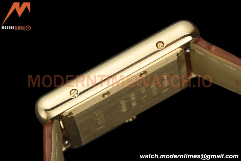 Cartier - Tank Louis Cartier 25.5mm YG/LE White DRF Swiss Qtz