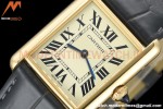 Cartier - Tank Louis Cartier 25.5mm Black YG/LE White DRF Swiss Qtz