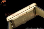 Cartier - Tank Louis Cartier 25.5mm Black YG/LE White DRF Swiss Qtz
