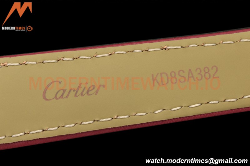 Cartier - Tank Louis Ladies 22mm RG/LE Silver AF Swiss Qtz