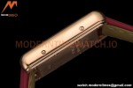 Cartier - Tank Louis Ladies 22mm RG/LE Silver AF Swiss Qtz