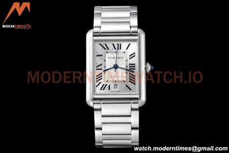 Cartier - Tank Must De Cartier 31mm Automatic SS/SS White AF MY9015