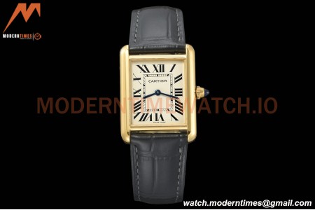 Cartier - Tank Louis Cartier 25.5mm Black YG/LE White AF Swiss Qtz