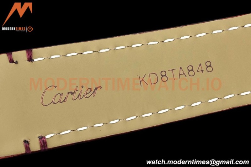 Cartier - Tank Francaise 27mm Medium Size RG/LE Brn/Silv Dia/Rmn 8848F Swiss Qtz