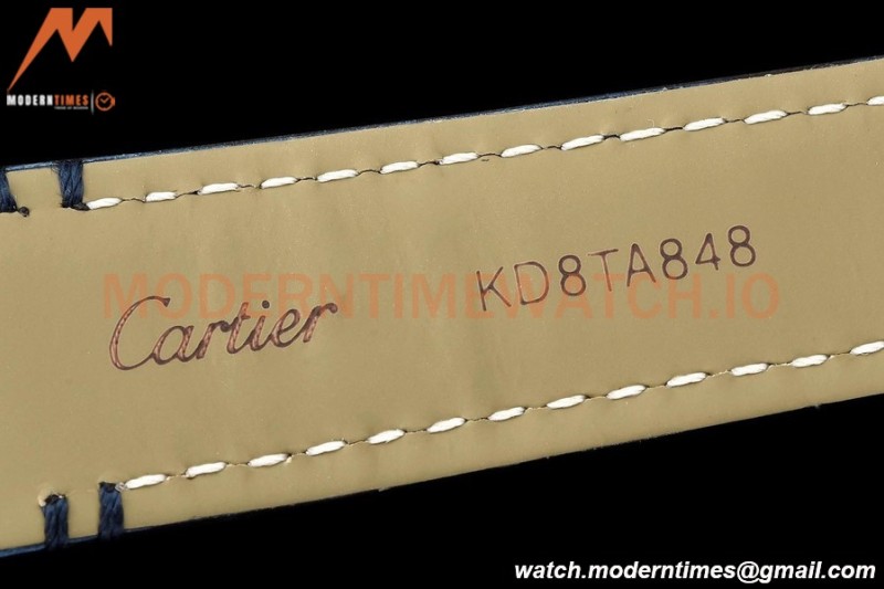 Cartier - Tank Francaise 27mm Medium Size SS/LE Blu/Silv Dia/Rmn 8848F Swiss Qtz