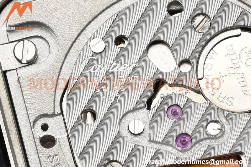 Cartier - Tank Francaise 27mm Medium Size SS/LE Blu/Silv Dia/Rmn 8848F Swiss Qtz
