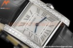 Cartier - Tank Francaise 27mm Medium Size SS/LE Blk/Silv Dia/Rmn 8848F Swiss Qtz