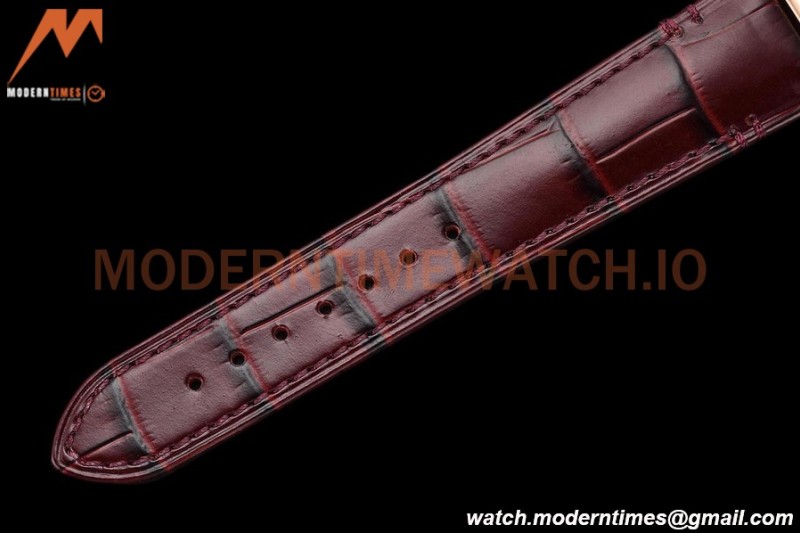 Cartier - Tank Francaise 27mm Medium Size RG/LE Brn/Silv/Rmn 8848F Swiss Qtz