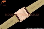 Cartier - Tank Francaise 27mm Medium Size RG/LE Brn/Silv/Rmn 8848F Swiss Qtz