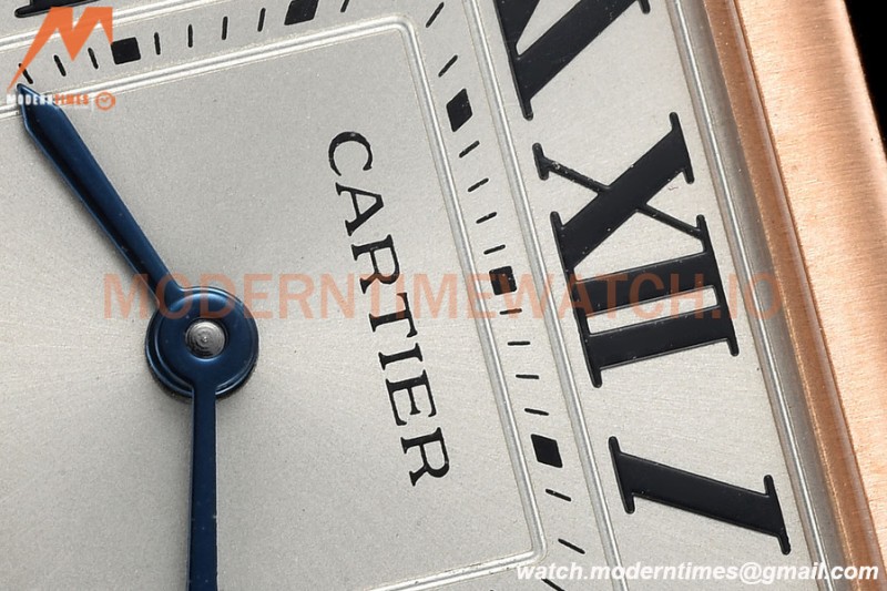 Cartier - Tank Francaise 27mm Medium Size RG/LE Blu/Silv/Rmn 8848F Swiss Qtz