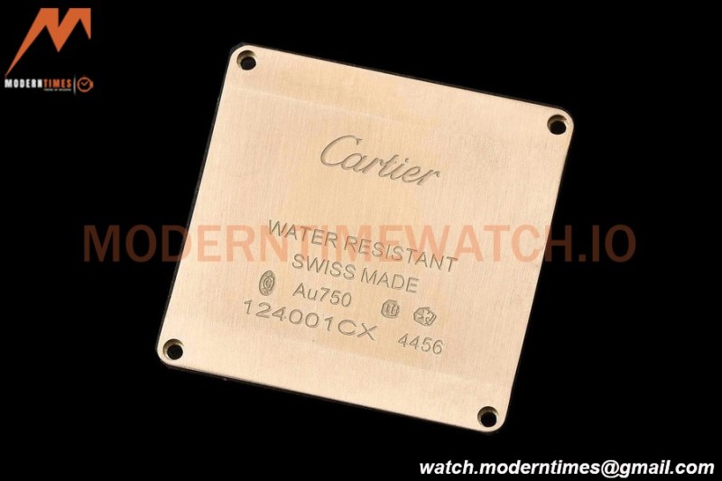 Cartier - Tank Francaise 27mm Medium Size RG/LE Blk/Silv/Rmn 8848F Swiss Qtz