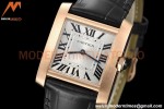 Cartier - Tank Francaise 27mm Medium Size RG/LE Blk/Silv/Rmn 8848F Swiss Qtz