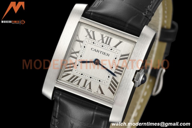 Cartier - Tank Francaise 27mm Medium Size SS/LE Blk/Silv/Rmn 8848F Swiss Qtz