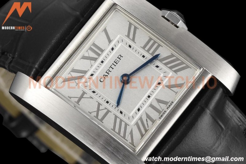 Cartier - Tank Francaise 27mm Medium Size SS/LE Blk/Silv/Rmn 8848F Swiss Qtz