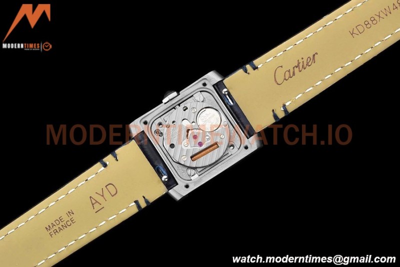 Cartier - Tank Francaise 21mm Small Size SS/LE Blue/Dia/Silv 8848F Swiss Qtz