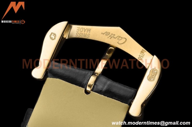 Cartier - Tank Francaise 21mm Small Size YG/LE Blk/Dia/Silv 8848F Swiss Qtz