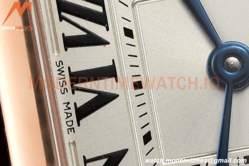 Cartier - Tank Francaise 21mm Small Size RG/LE Brn/Dia/Silv 8848F Swiss Qtz