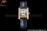 Cartier - Tank Francaise 21mm Small Size RG/LE Blue/Dia/Silv 8848F Swiss Qtz