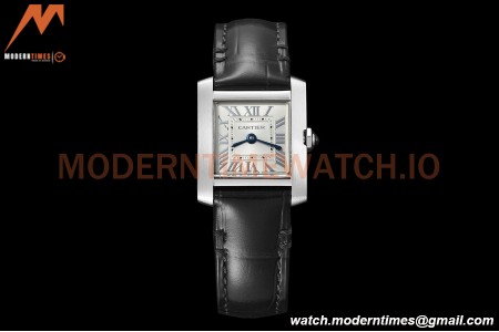 Cartier - Tank Francaise 21mm Small Size SS/LE Blk/Silv 8848F Swiss Qtz