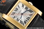 Cartier - Tank Francaise 27mm Medium Size YG/LE Blk/Silv 8848F Swiss Qtz