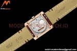 Cartier - Tank Francaise 21mm Small Size RG/LE Brn/Silv 8848F Swiss Qtz