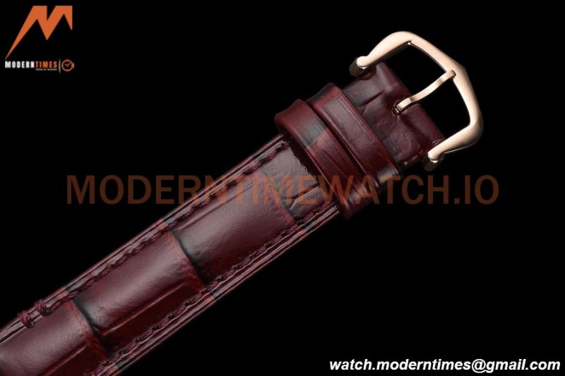 Cartier - Tank Francaise 21mm Small Size RG/LE Brn/Silv 8848F Swiss Qtz