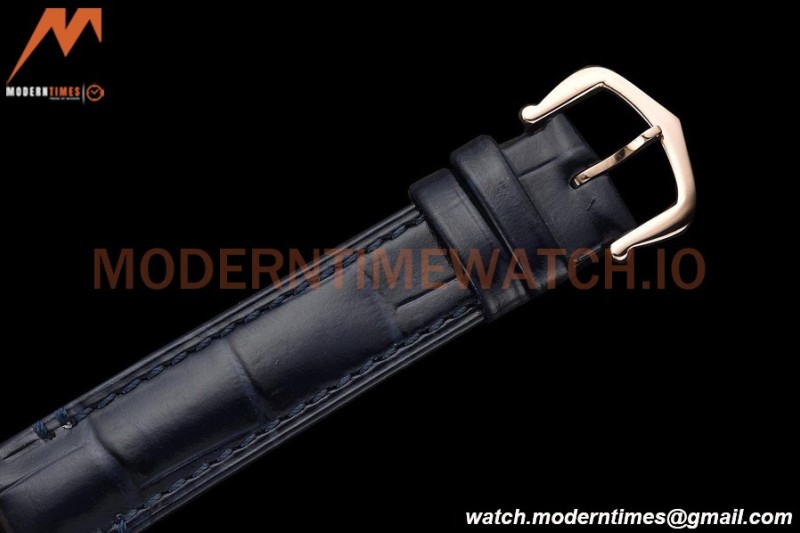 Cartier - Tank Francaise 21mm Small Size RG/LE Blue/Silv 8848F Swiss Qtz