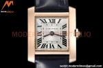 Cartier - Tank Francaise 21mm Small Size RG/LE Blue/Silv 8848F Swiss Qtz