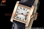 Cartier - Tank Francaise 21mm Small Size RG/LE Blue/Silv 8848F Swiss Qtz