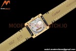 Cartier - Tank Francaise 21mm Small Size YG/LE Blk/Silv 8848F Swiss Qtz