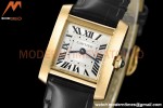 Cartier - Tank Francaise 21mm Small Size YG/LE Blk/Silv 8848F Swiss Qtz