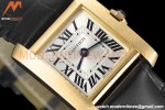 Cartier - Tank Francaise 21mm Small Size YG/LE Blk/Silv 8848F Swiss Qtz