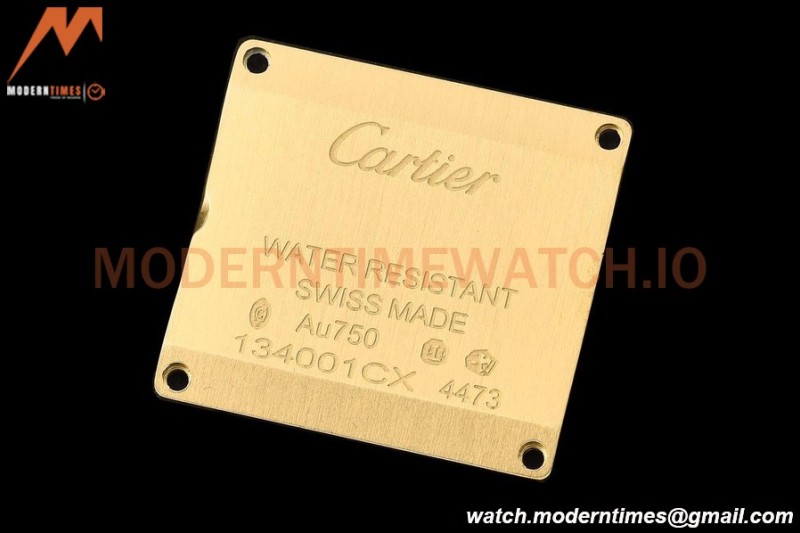 Cartier - Tank Francaise 21mm Small Size YG/LE Blk/Silv 8848F Swiss Qtz