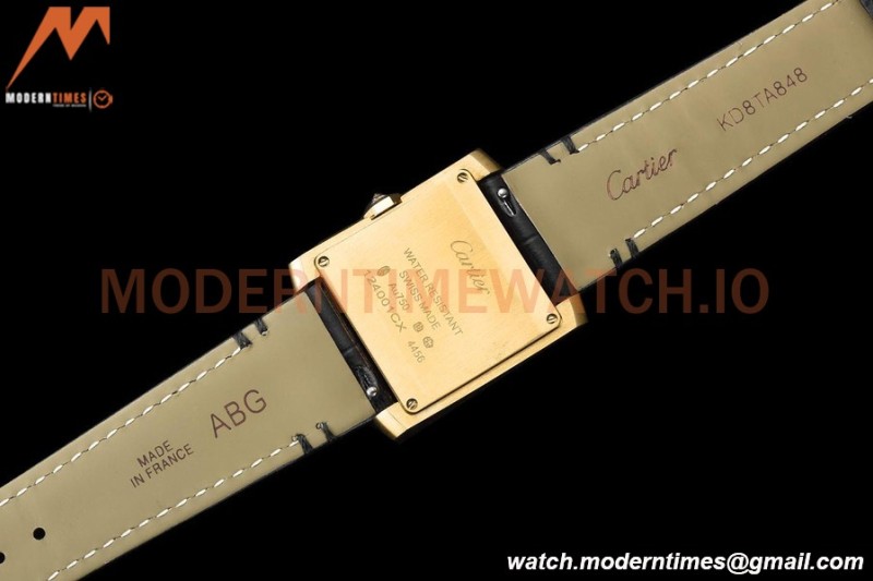 Cartier - Tank Francaise 27mm Medium Size YG/LE Blk/Dia/Silv 8848F Swiss Qtz