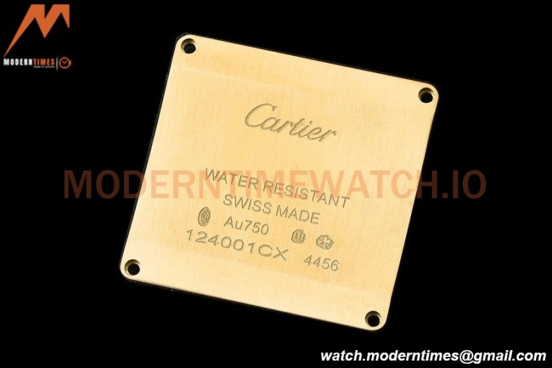 Cartier - Tank Francaise 27mm Medium Size YG/LE Blk/Dia/Silv 8848F Swiss Qtz