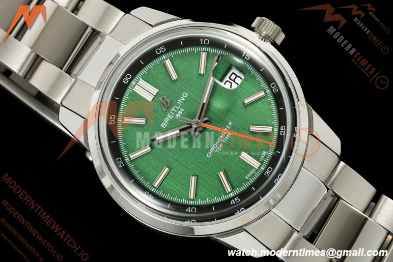 Breitling - Top Time B31 38mm SS/SS Green Dial BLF AB31