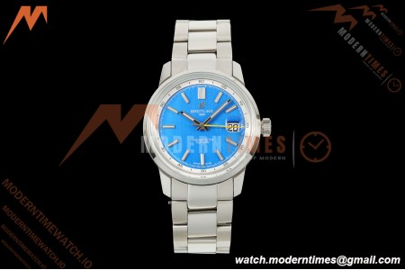 Breitling - Top Time B31 38mm SS/SS Blue Dial Yellow Hand BLF AB31