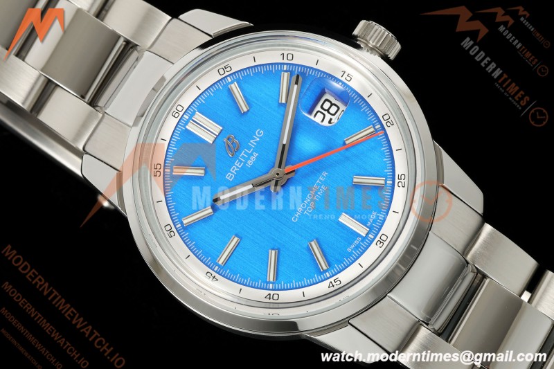 Breitling - Top Time B31 38mm SS/SS Blue Dial Red Hand BLF AB31