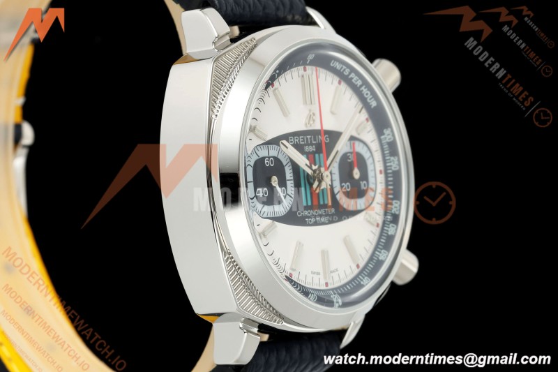 Breitling - Top Time B01 Martini Racing Chronograph 38mm SS/LE Blu/Wht Dial 2F A7750 | 브라이틀링 - 탑 타임 B01 마티니 레이싱 크로노그래프 38mm SS/LE 블루/화이트 다이얼 2F A7750