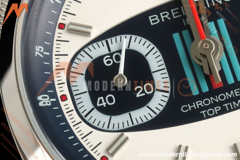 Breitling - Top Time B01 Martini Racing Chronograph 38mm SS/LE Blu/Wht Dial 2F A7750 | 브라이틀링 - 탑 타임 B01 마티니 레이싱 크로노그래프 38mm SS/LE 블루/화이트 다이얼 2F A7750