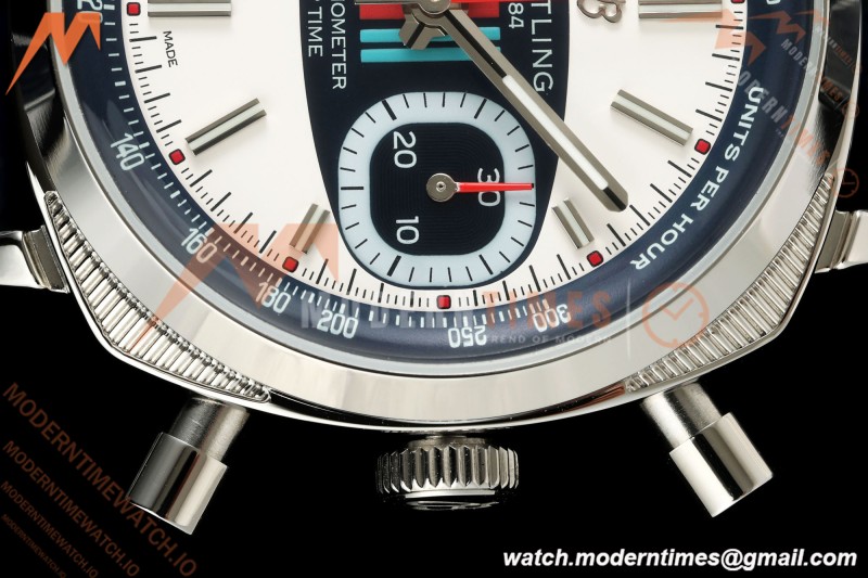 Breitling - Top Time B01 Martini Racing Chronograph 38mm SS/LE Blu/Wht Dial 2F A7750 | 브라이틀링 - 탑 타임 B01 마티니 레이싱 크로노그래프 38mm SS/LE 블루/화이트 다이얼 2F A7750