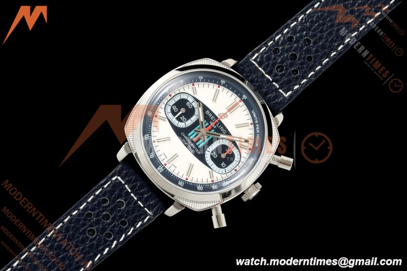 Breitling - Top Time B01 Martini Racing Chronograph 38mm SS/LE Blu/Wht Dial 2F A7750 | 브라이틀링 - 탑 타임 B01 마티니 레이싱 크로노그래프 38mm SS/LE 블루/화이트 다이얼 2F A7750