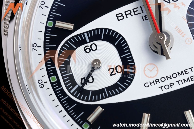 Breitling - Top Time B01 Racing Chronograph 38mm SS/LE Black Dial BLF A7750 | 브라이틀링 - 탑 타임 B01 레이싱 크로노그래프 38mm 스테인리스/가죽 블랙 다이얼 BLF A7750