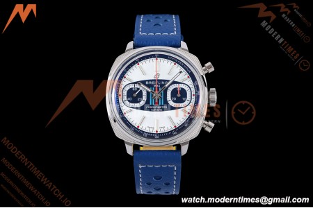 Breitling - Top Time B01 Martin Racing Chronograph 38mm SS/LE Blu/Wht Dial BLF A7750 | BLF 팩토리 브라이틀링 탑 타임 B01 마틴 레이싱 크로노그래프 38mm 블루/화이트 다이얼 아시안 7750 자동 무브먼트