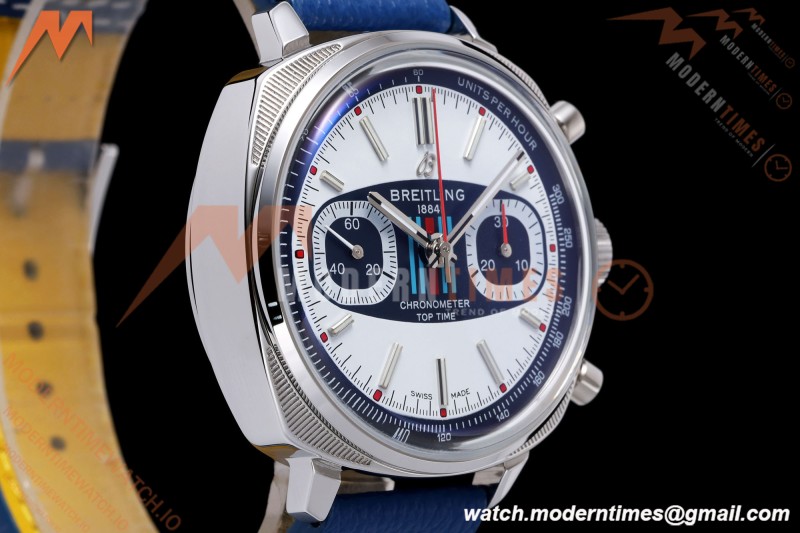 Breitling - Top Time B01 Martin Racing Chronograph 38mm SS/LE Blu/Wht Dial BLF A7750