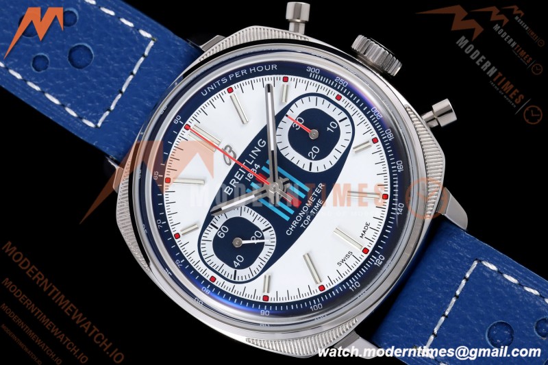 Breitling - Top Time B01 Martin Racing Chronograph 38mm SS/LE Blu/Wht Dial BLF A7750