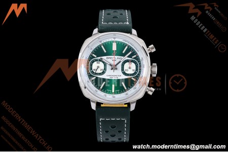 Breitling - Top Time B01 Racing Chronograph 38mm SS/LE Green Dial BLF A7750 | 브라이틀링 - 탑 타임 B01 레이싱 크로노그래프 38mm 스테인리스/가죽 그린 다이얼 BLF A7750