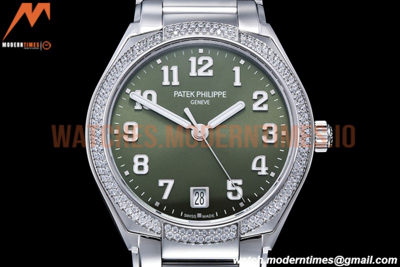Patek Philippe - Twenty-4 Ladies Dia SS/SS Green/Num PPF A324