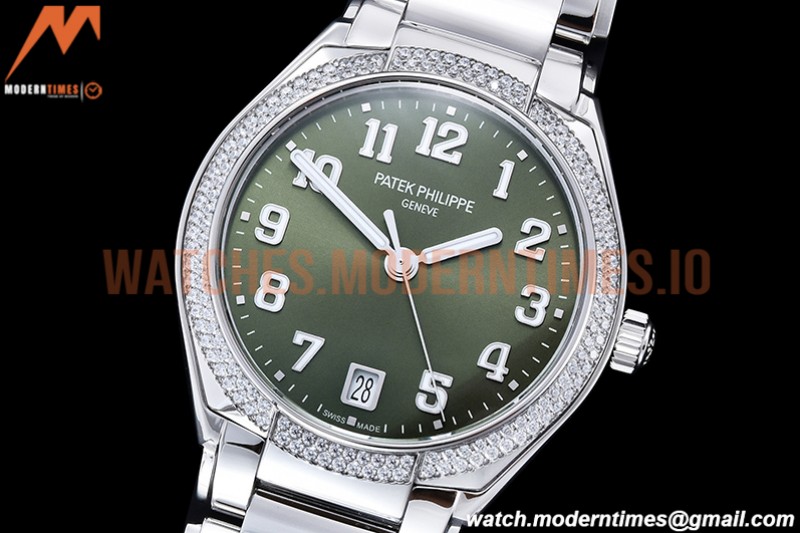 Patek Philippe - Twenty-4 Ladies Dia SS/SS Green/Num PPF A324